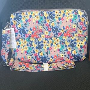 Lug Delta laptop case in wildflower multi NWT
